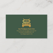 シンプル用金ゴールドトラック看板トラック 名刺 (裏面)