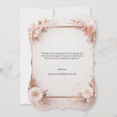 シンプル男のモダン子または女の子の写真誕生発表 (裏面)