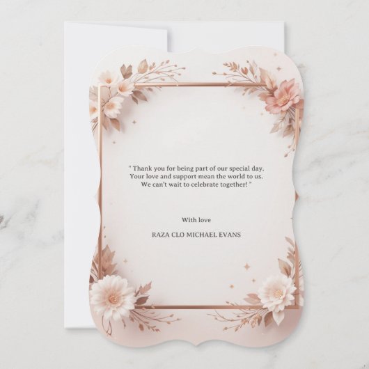 シンプル男のモダン子または女の子の写真誕生発表 (裏面)