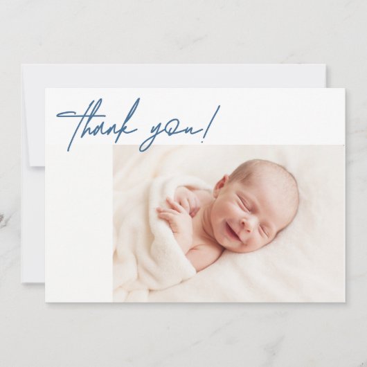 シンプル男の赤ちゃんブモダンルー誕生ベビーシャワーギフト 案内状 (正面)