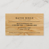 シンプル男らし紋章バッジ 名刺 (裏面)