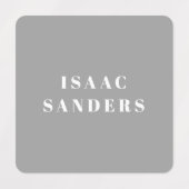 シンプル男カッコいい子防水衣名 ラベル (デザイン1)