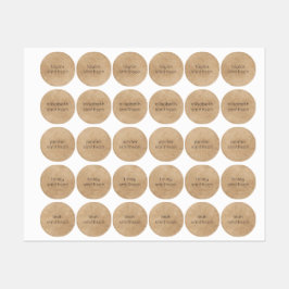 シンプル男女兼用エレガント名を追加 ラベル