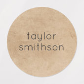 シンプル男女兼用エレガント名を追加 ラベル (デザイン1)