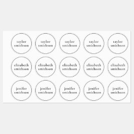 シンプル男女兼用エレガント名を追加 ラベル