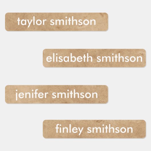 シンプル男女兼用エレガント名を追加 ラベル (グループ)