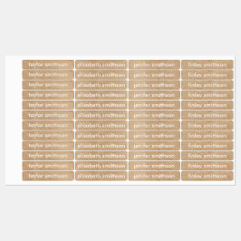 シンプル男女兼用エレガント名を追加 ラベル