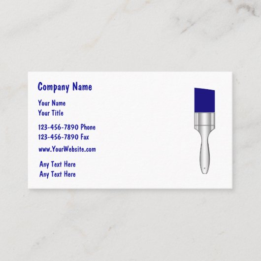 シンプル画家名刺 名刺 (正面)