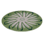 シンプル白い花 カッティングボード (角)