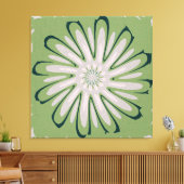 シンプル白い花 キャンバスプリント (インサイチュ (リビング))