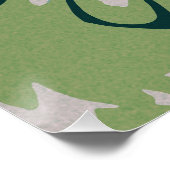 シンプル白い花 ポスター (コーナー)