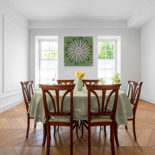 シンプル白い花 ポスター