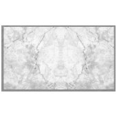 シンプル白と灰色の大理石 | テーブルクロス (正面(横))