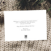 シンプル白と結婚したメリーのクリスマス写真 シーズンカード