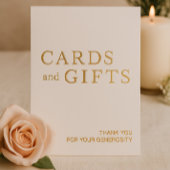 シンプル白と金ゴールドのカードとギフト結婚のサイン 箔シーズンカード