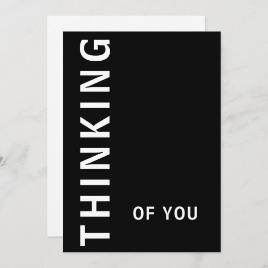 シンプル白と黒がお前考えるの文字 シーズンカード (正面/裏面)