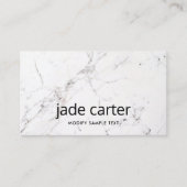 シンプル白の大理石 名刺 (正面)