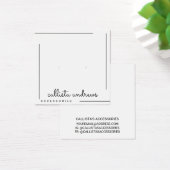 シンプル白の黒のスクリプ縁どト・イヤリング表示 (デスク)