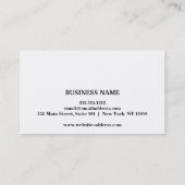 シンプル白エレガントピンク美しいアポイントメントカード 予約カード (裏面)