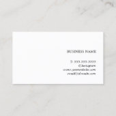 シンプル白エレガントローズハートクーポン 割引カード (裏面)