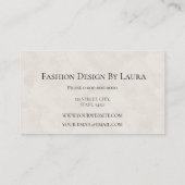 シンプル白エレガント名名刺 名刺 (裏面)