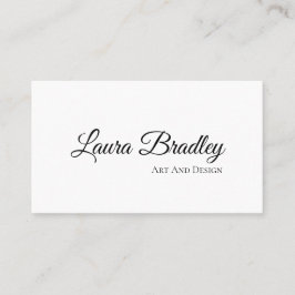 シンプル白エレガント標準、3.5インチx 2.0インチビジネス 名刺