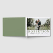 シンプル白エレガント色 |フォトゲストブック ゲストブック (全面)