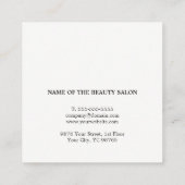 シンプル白エレガント赤美しいアポイントメントカード 予約カード (裏面)