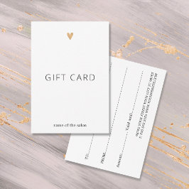 シンプル白エレガント金ゴールドフェイクハート美しい