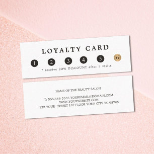 シンプル白エレガント金ゴールドフェイク美しいロイヤリティ ロイヤリティカード