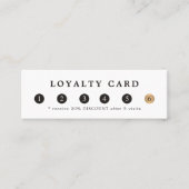 シンプル白エレガント金ゴールドフェイク美しいロイヤリティ ロイヤリティカード (正面)