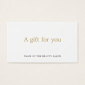 シンプル白エレガント金ゴールドフェイク美しい (正面)