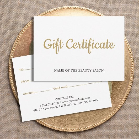 シンプル白エレガント金ゴールドフェイク美しい