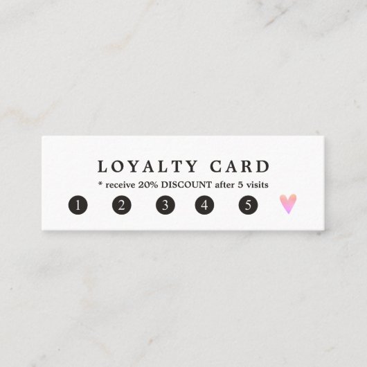 シンプル白エレガント金ゴールドフェイク美しい ロイヤリティカード (正面)