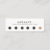 シンプル白エレガント金ゴールドフェイク美しい ロイヤリティカード (正面)