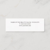 シンプル白エレガント金ゴールドフェイク美しい ロイヤリティカード (裏面)