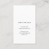 シンプル白エレガント金ゴールド美しいアポイントメントカード 予約カード (裏面)