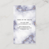 シンプル白エレガント金ゴールド美しいアポイントメントカード 予約カード (裏面)