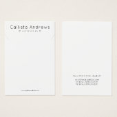 シンプル白エレガント黒ハートネックレスディスプレイ (正面&裏面)