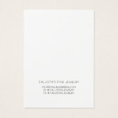 シンプル白エレガント黒ハートネックレスディスプレイ (裏面)