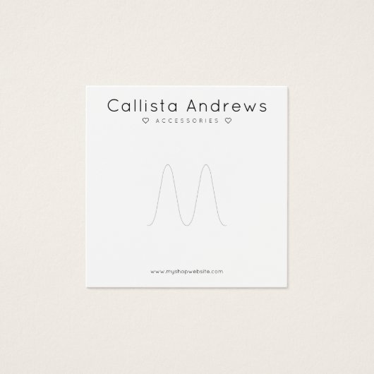 シンプル白エレガント黒ハートリングや輪表示 (正面)