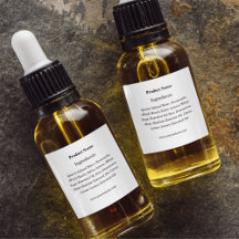 シンプル白カスタム製品原料ラベル