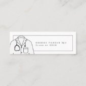 シンプル白コート式の卒業 コーリングカード (裏面)