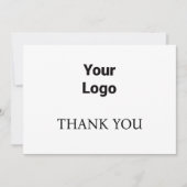 シンプル白サンキューカード (正面)