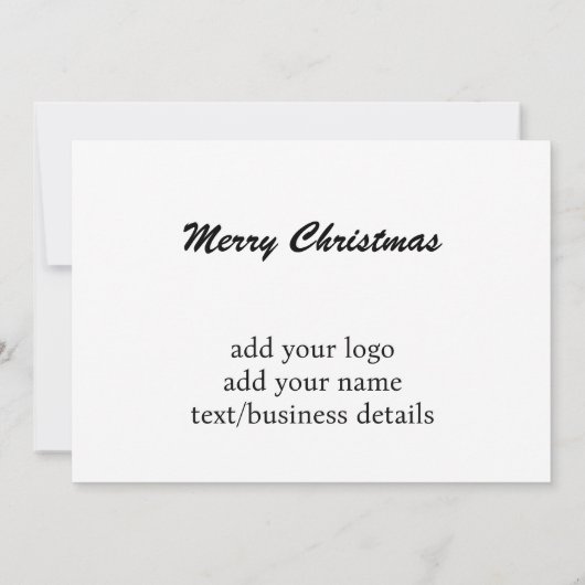 シンプル白サンキューカード (裏面)