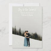 シンプル白タイポグラフィモダンクリスマスカード シーズンカード (正面)