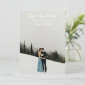 シンプル白タイポグラフィモダンクリスマスカード シーズンカード (スタンド正面)