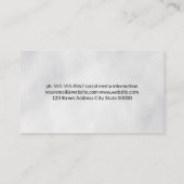 シンプル白テクスチャ 名刺 (裏面)