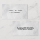 シンプル白テクスチャ 名刺 (正面/裏面)