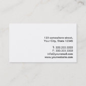 シンプル白ネイルアーティスト名刺 名刺 (裏面)